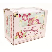 Boîte de cartes Spring Fling, boîte DCWV de cartes Spring Fling 10,8 x14cm, 40 cartes et enveloppes