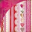 Designer Papier Scrapbooking: 30,5 x 30,5 cm Papier Kissing Booth, xoxo, Kis-3566, 30.5 x 30.5 cm