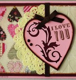 Designer Papier Scrapbooking: 30,5 x 30,5 cm Papier Booth Embrasser, briseur de coeur, Kis-3554, 30,5 x 30,5 cm