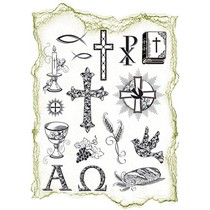 Transparent stamps Topic: religious occasions