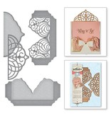 Spellbinders und Rayher Punching and embossing templates, cascading grace pocket
