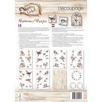 Decoupage Paper, Hobby Circles, sparrows, 8 Blat A4