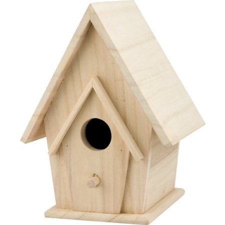 Objekten zum Dekorieren / objects for decorating Birdhouses til udsmykning, træ, 12,7 x 11,8 x 20cm