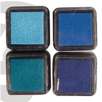 Mini Tusche-Stempelkissen, 4er Set