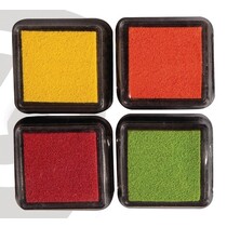 Mini Tusche-Stempelkissen, 4er Set