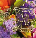 Sticker Scrapbook stickers alphabet, transparent-gold