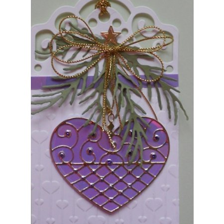 Taylored Expressions Troquelado y estampado en relieve de la plantilla: Corazón con los ornamentos