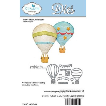 Taylored Expressions Punching and embossing templates: hot air balloons