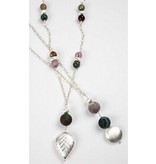 Schmuck Gestalten / Jewellery art Exklusive Perle mit transversalem Loch, D: 10 mm, Lochgröße 1 mm