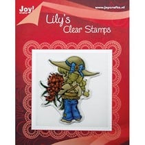 Transparent-Stempel, "Lily mit Blumen",