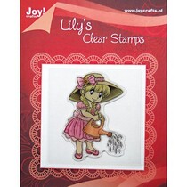 Clear stamps, Lily with a watering can