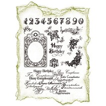 Siliconen stempel, Gelukkige Verjaardag.