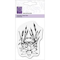 Clear stamps, "Frog on water lily"
