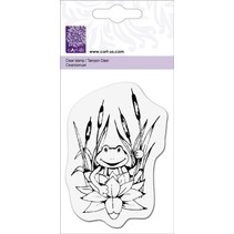 Transparent-Stempel, "Frosch auf Seerose"