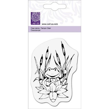 Cart-Us Transparent-Stempel, "Frosch auf Seerose"