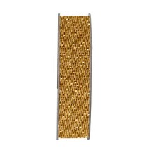 Ribbon, glitter satin, guld, 3 meter.