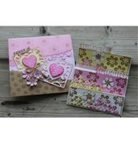 Joy!Crafts und JM Creation Punching and embossing stencil: square with heart