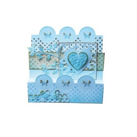 Joy!Crafts und JM Creation Punzonatura e goffratura stencil: piazza con cuore