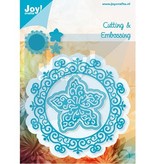 Joy!Crafts und JM Creation Punching and embossing templates: Circle with flower