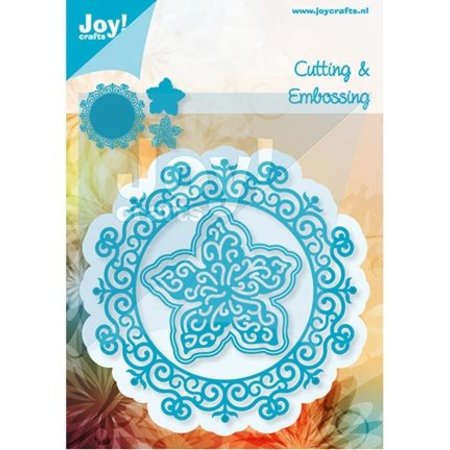 Joy!Crafts und JM Creation Punching and embossing templates: Circle with flower