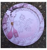 Joy!Crafts und JM Creation Punching and embossing templates: Circle with flower