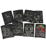 Kinder Bastelsets / Kids Craft Kits Rasguño Imágenes, 10x15 cm (A6), 10 piezas