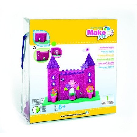 Kinder Bastelsets / Kids Craft Kits Bastelset, KitsforKids Moosgummi Glitter Schloss.