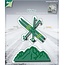 Joy!Crafts und JM Creation Punching and embossing template: ski / mountain landscape