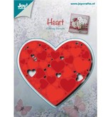 Joy!Crafts und JM Creation Punching and embossing templates: Heart with little hearts