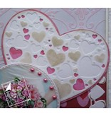 Joy!Crafts und JM Creation Puncionar e gravação em relevo modelos: Coração com corações pequenos