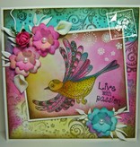 Stempel / Stamp: Transparent Transparant stempel: Zentangle vogels