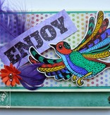 Stempel / Stamp: Transparent Transparant stempel: Zentangle vogels