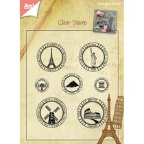 Transparent Stempel: Urlaub, Lander