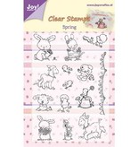 Stempel / Stamp: Transparent Gennemsigtige frimærker: forår, baby
