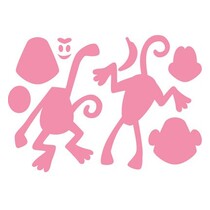 Stanz- und Prägeschablone: Eline's Monkey