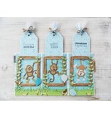 Marianne Design Ponsen en embossing sjabloon: Eline's Monkey