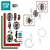 Komplett Sets / Kits Bastelset pour la conception de 3 cartes!