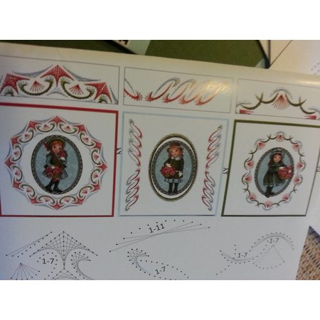 Komplett Sets / Kits Stitch and Do 31 Flower Girls, Kit voor het ontwerpen van 3 kaarten!