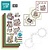 Komplett Sets / Kits Complet Bastelset para a concepção de 3 cartas!