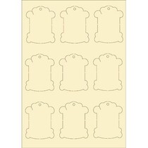 cartón blando, vintage 9s Set