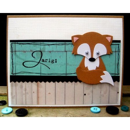 Marianne Design Stamping and embossing folder, Fox