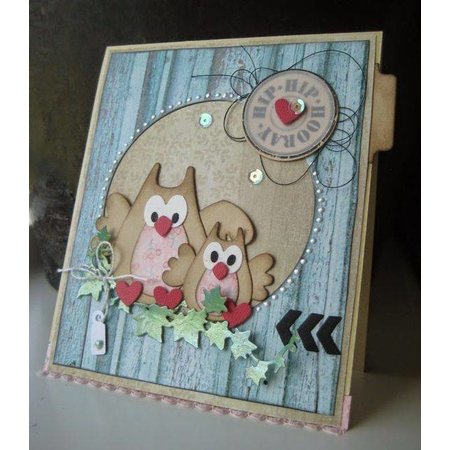 Marianne Design Stempling og preging mappe, Owl