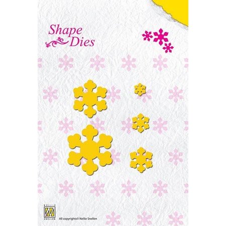 Nellie snellen Fold cutting and embossing stencil, flower shape for