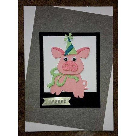 Marianne Design Punching and embossing templates: Pigs