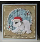 Marianne Design Ponsen en embossing sjablonen: Bear