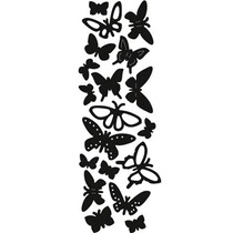 Punching and embossing template: Butterflies
