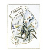 BASTELSETS / CRAFT KITS: Bastelpackung de 3 naipes de flores