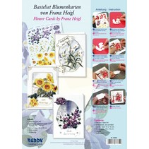Bastelpackung per 3 carte dei fiori