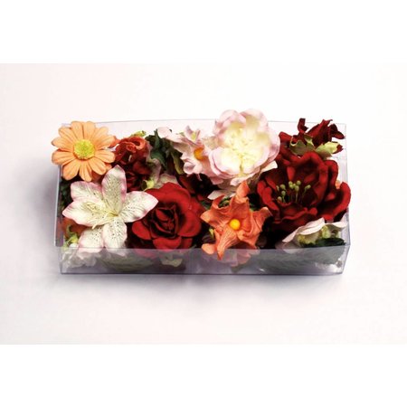 BLUMEN (MINI) UND ACCESOIRES Paper Bloemen assortiment d`rot, rood, rosé