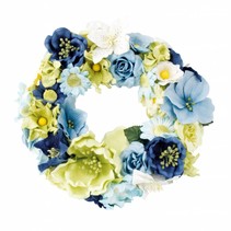 Papel variedade floral, azul, verde, branco